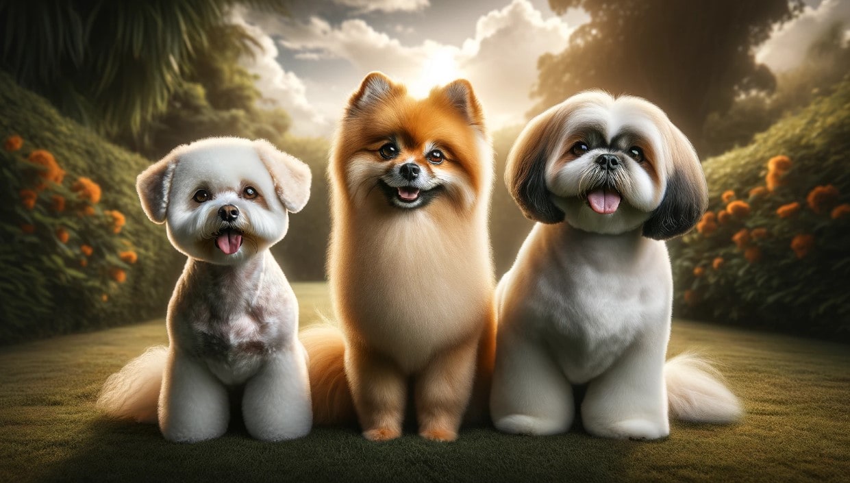 Miniature fluffy dogs best sale